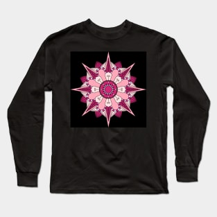 Pink Pastel Mandala Long Sleeve T-Shirt